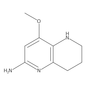 4-Methoxy-5,6,7,8-tetrahydro-1,5-naphthyridin-2-amine Structure