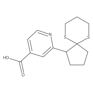 2-(6,10-Dithiaspiro[4.5]decan-1-yl)isonicotinic acid Structure