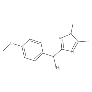 (1,5-Dimethyl-1H-1,2,4-triazol-3-yl)(4-methoxyphenyl)methanamine Structure
