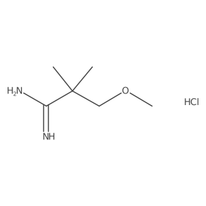 3-Methoxy-2,2-dimethylpropanimidamide hydrochloride结构式