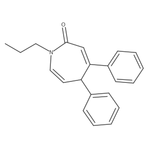 1,5-Dihydro-4,5-diphenyl-1-propyl-2H-azepin-2-one结构式