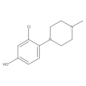 3-Chloro-4-(4-methyl-1-piperazinyl)phenol Structure