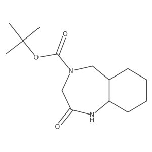Rel-tert-butyl (5aR,9aR)-2-oxodecahydro-4H-benzo[e][1,4]diazepine-4-carboxylate Structure