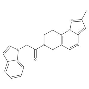 2-(1H-indol-1-yl)-1-{4-methyl-2,3,7,11-tetraazatricyclo[7.4.0.0^{2,6}]trideca-1(9),3,5,7-tetraen-11-yl}ethan-1-one结构式