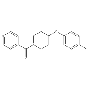 (4-((6-Methylpyridazin-3-yl)oxy)piperidin-1-yl)(pyridin-4-yl)methanone结构式