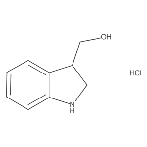 (2,3-dihydro-1H-indol-3-yl)methanol hydrochloride结构式