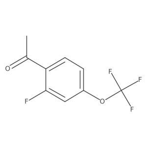 1-(2-Fluoro-4-(trifluoromethoxy)phenyl)ethanone结构式