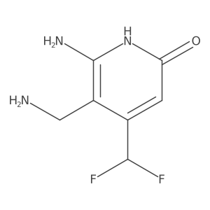 6-Amino-5-(aminomethyl)-4-(difluoromethyl)pyridin-2-ol结构式