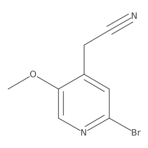 2-(2-Bromo-5-methoxypyridin-4-yl)acetonitrile Structure