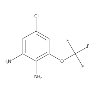 1-Chloro-3,4-diamino-5-(trifluoromethoxy)benzene结构式