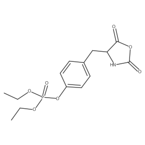 (S)-4-((2,5-Dioxooxazolidin-4-yl)methyl)phenyl diethyl phosphate结构式