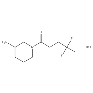 1-[(3R)-3-aminopiperidin-1-yl]-4,4,4-trifluorobutan-1-one hydrochloride结构式
