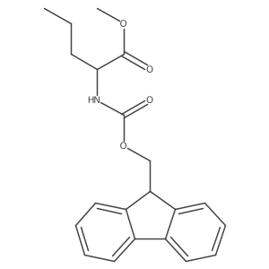 Methyl (2R)-2-{[(9H-fluoren-9-ylmethoxy)carbonyl]amino}pentanoate Structure