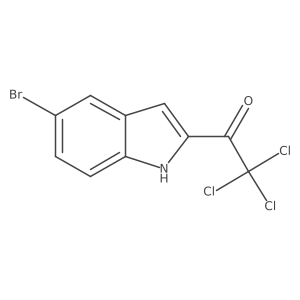 1-(5-Bromo-1H-indol-2-yl)-2,2,2-trichloroethanone结构式