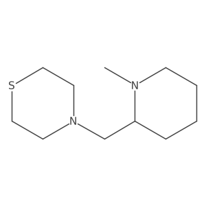 4-((1-Methylpiperidin-2-yl)methyl)thiomorpholine结构式