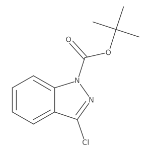 Tert-butyl 3-chloroindazole-1-carboxylate Structure