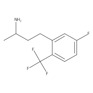 4-[5-Fluoro-2-(trifluoromethyl)phenyl]butan-2-amine结构式
