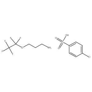 3-(Perfluoroethoxy)propan-1-amine 4-chlorobenzenesulfonate结构式