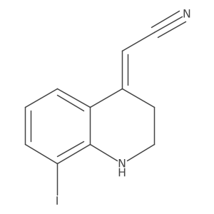2-(8-iodo-2,3-dihydroquinolin-4(1H)-ylidene)acetonitrile Structure