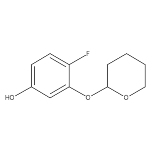 4-Fluoro-3-(oxan-2-yloxy)phenol结构式