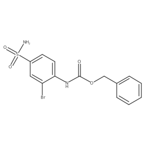 benzyl N-(2-bromo-4-sulfamoylphenyl)carbamate结构式