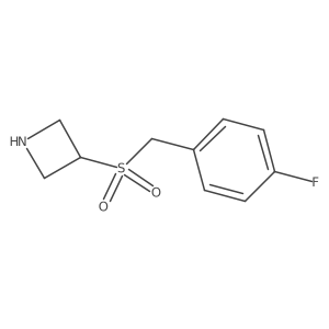 3-((4-Fluorobenzyl)sulfonyl)azetidine结构式