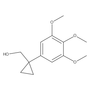 [1-(3,4,5-Trimethoxyphenyl)cyclopropyl]methanol结构式