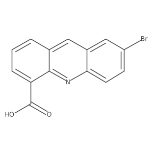 7-Bromo-4-acridinecarboxylic acid Structure