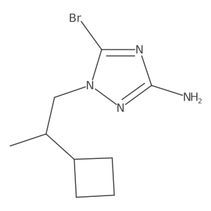 5-Bromo-1-(2-cyclobutylpropyl)-1H-1,2,4-triazol-3-amine Structure