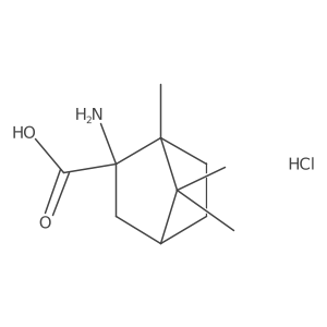 (1R,2R,4R)-2-amino-1,7,7-trimethylbicyclo[2.2.1]heptane-2-carboxylic acid hydrochloride Structure