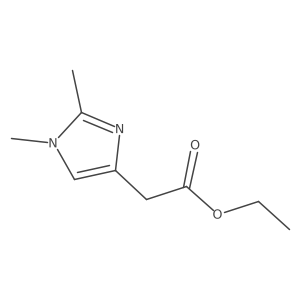 Ethyl 2-(1,2-dimethyl-1H-imidazol-4-yl)acetate Structure