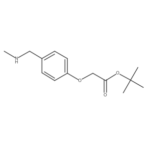 Tert-butyl 2-{4-[(methylamino)methyl]phenoxy}acetate Structure