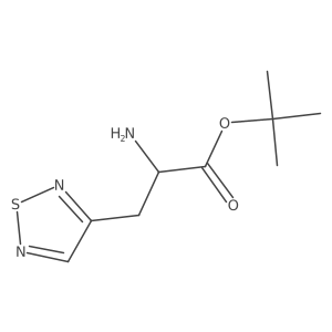 Tert-butyl 2-amino-3-(1,2,5-thiadiazol-3-yl)propanoate结构式