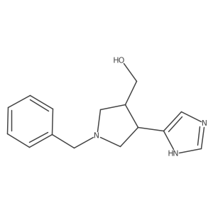 (1-Benzyl-4-(1H-imidazol-5-YL)pyrrolidin-3-YL)methanol Structure