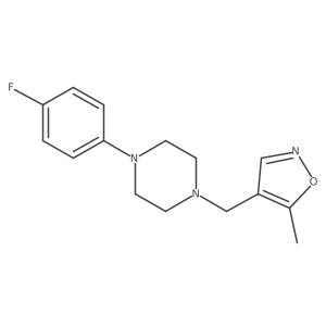 4-((4-(4-Fluorophenyl)piperazin-1-yl)methyl)-5-methylisoxazole结构式