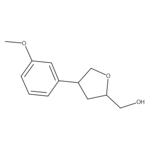[(2R,4R)-4-(3-Methoxyphenyl)oxolan-2-yl]methanol Structure