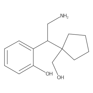 2-{2-Amino-1-[1-(hydroxymethyl)cyclopentyl]ethyl}phenol Structure
