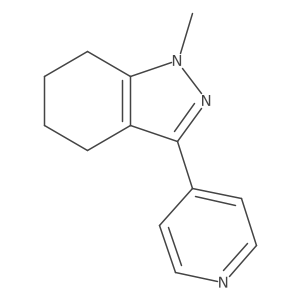 1-methyl-3-(pyridin-4-yl)-4,5,6,7-tetrahydro-1H-indazole结构式