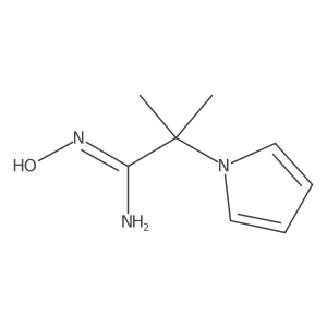 (Z)-N'-hydroxy-2-methyl-2-(1H-pyrrol-1-yl)propanimidamide Structure