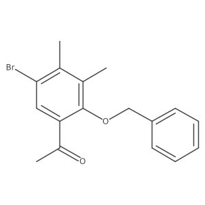 1-[2-(Benzyloxy)-5-bromo-3,4-dimethylphenyl]ethan-1-one Structure