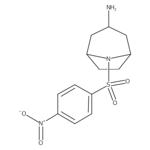 (1R,3R,5S)-8-(4-nitrobenzenesulfonyl)-8-azabicyclo[3.2.1]octan-3-amine结构式