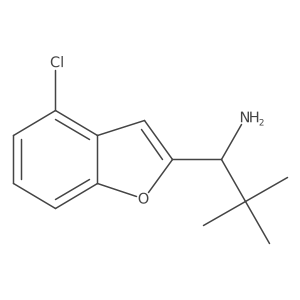 (1S)-1-(4-chloro-1-benzofuran-2-yl)-2,2-dimethylpropan-1-amine Structure