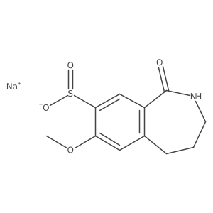 sodium 7-methoxy-1-oxo-2,3,4,5-tetrahydro-1H-2-benzazepine-8-sulfinate结构式