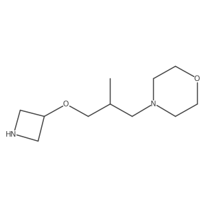 4-[3-(Azetidin-3-yloxy)-2-methylpropyl]morpholine Structure