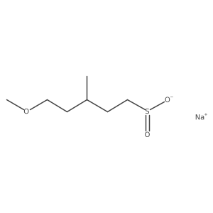 Sodium 5-methoxy-3-methylpentane-1-sulfinate结构式