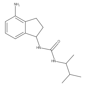 1-(4-amino-2,3-dihydro-1H-inden-1-yl)-3-(3-methylbutan-2-yl)urea Structure
