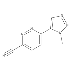 6-(1-methyl-1H-1,2,3-triazol-5-yl)pyridazine-3-carbonitrile结构式