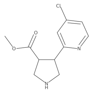 Methyl 4-(4-chloropyridin-2-yl)pyrrolidine-3-carboxylate Structure