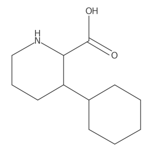 3-Cyclohexylpiperidine-2-carboxylic acid结构式