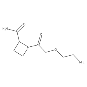1-[2-(2-Aminoethoxy)acetyl]azetidine-2-carboxamide结构式